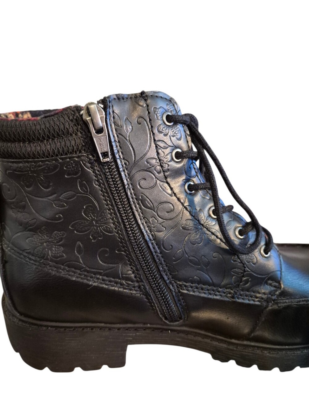 Allegria Chevon Womens Waterproof Leather Embossed Ankle Boot - 40/9 - Picture 6 of 10